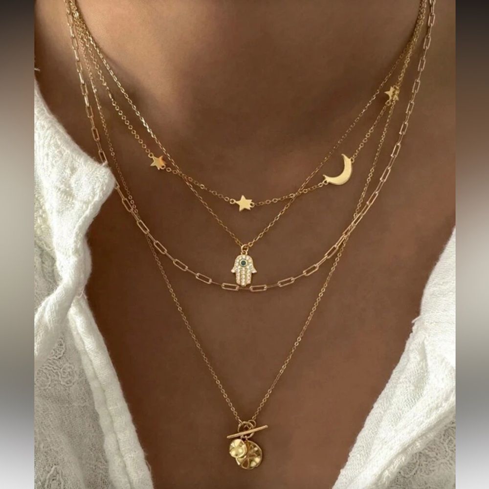 Evil eye Necklace Set #2265